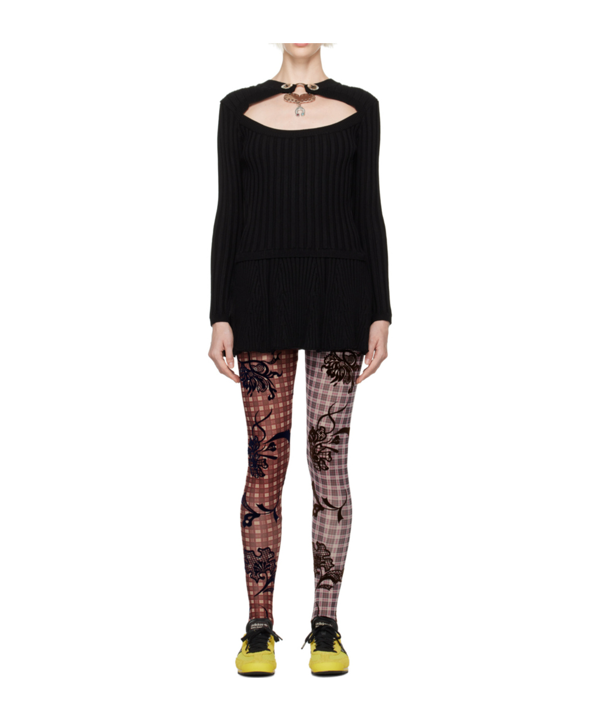 Chopova Lowena Women Embellished Knit Mini Dress In Black