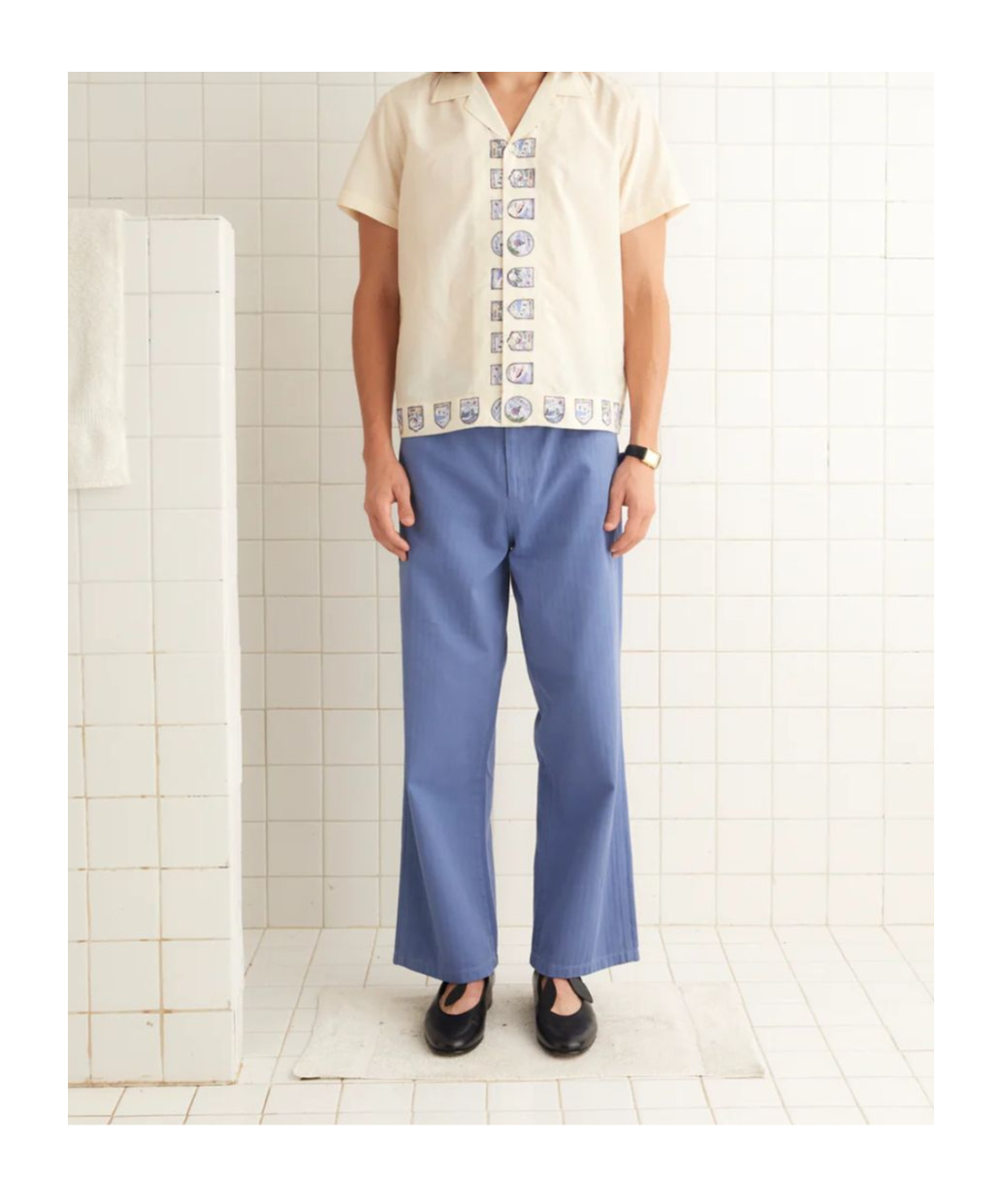 Bode Ski Season Shirt In White