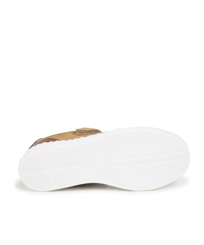 Shop Chloé Round-head Sneakers In White