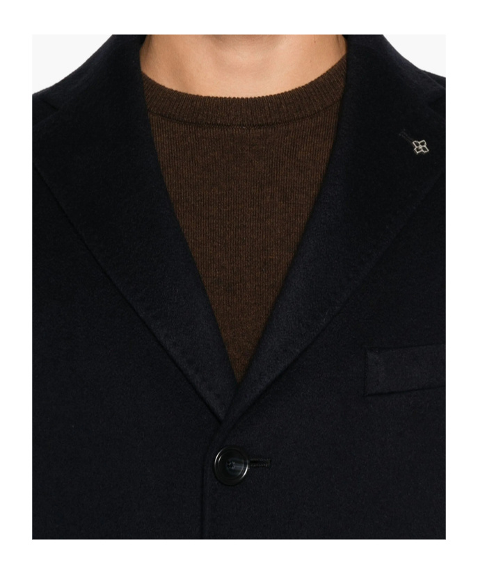 Tagliatore Single-breasted Coat In Black
