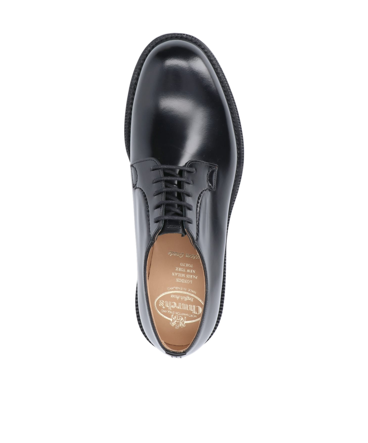 Shop Church's Laced Derby Shoes In Black