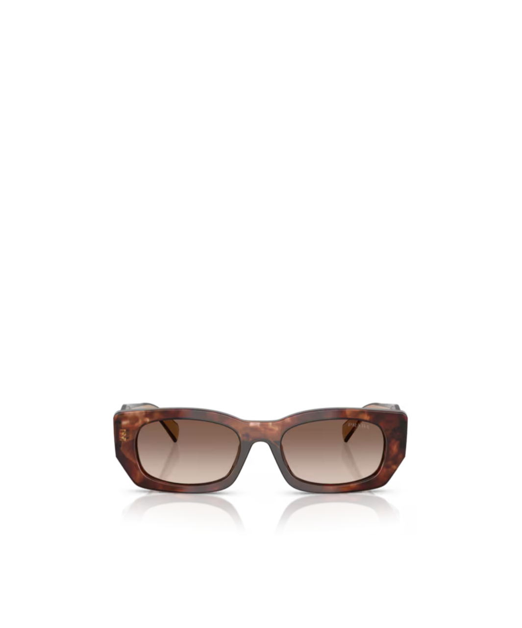 Prada Eyewear Rectangular Frame Sunglasses In Brown