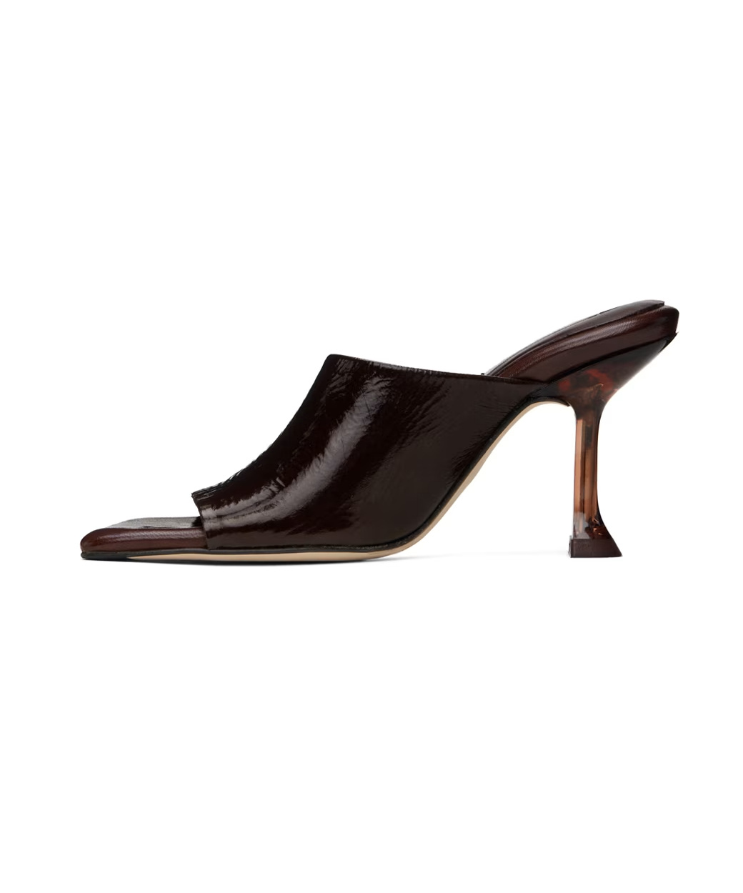 Miista Square-headed High-heeled Sandals In Black