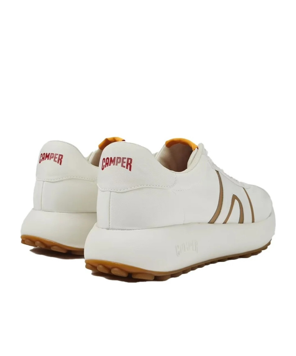 Camper Pelotas Athens Round-toe Lace-up Sneakers In White