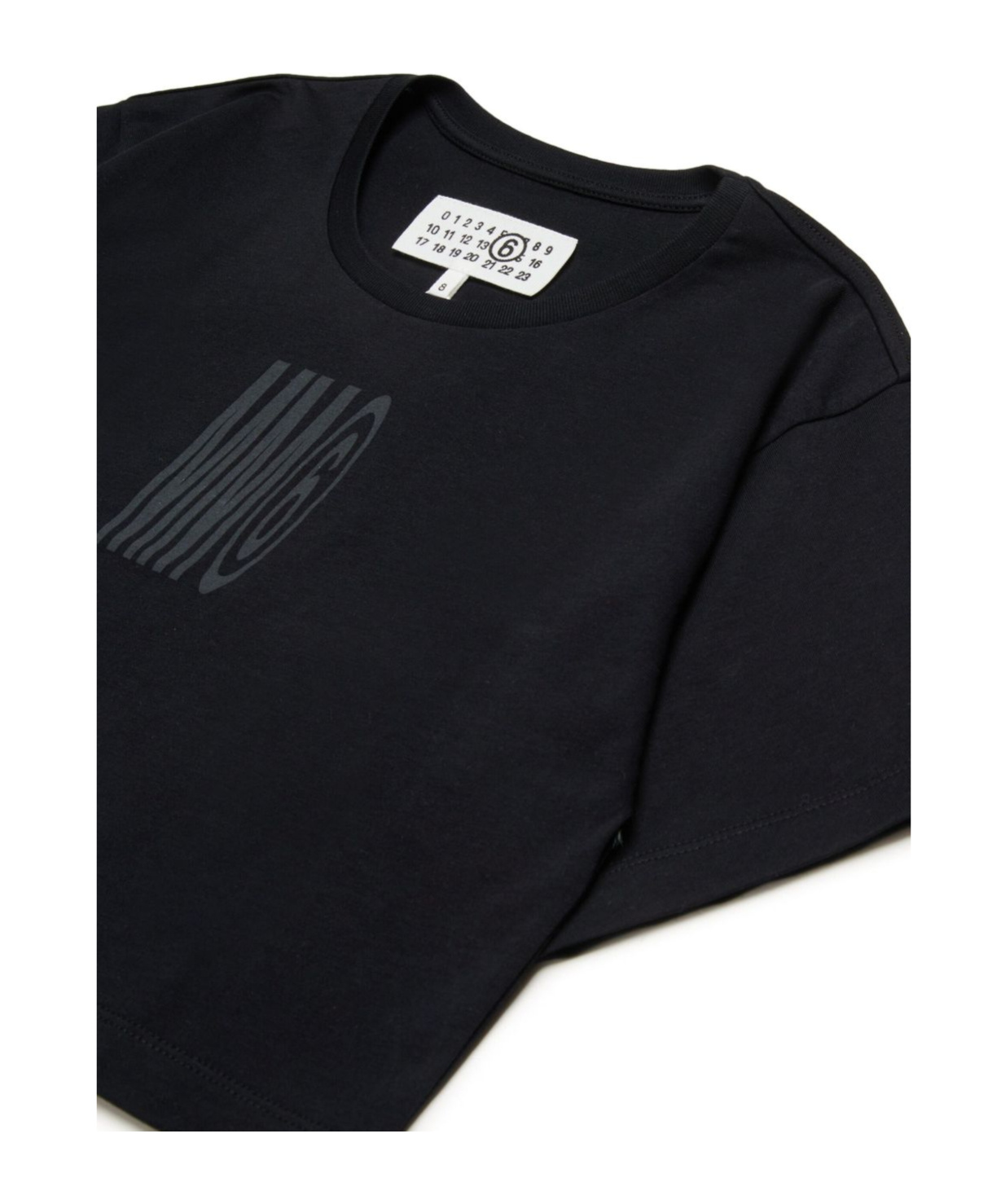 Mm6 Maison Margiela Logo-print T-shirt In Black