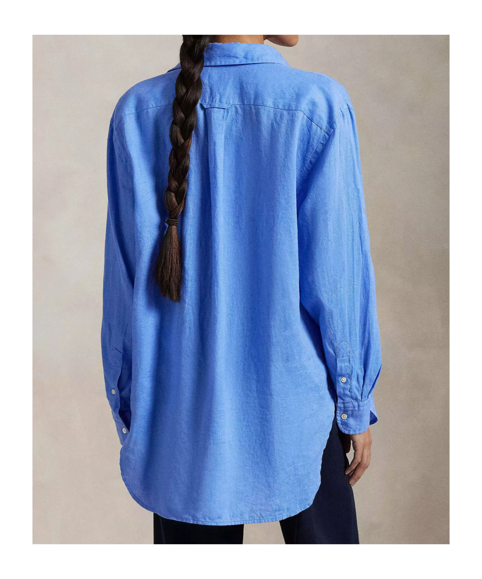 Shop Polo Ralph Lauren Linen Shirt In Blue