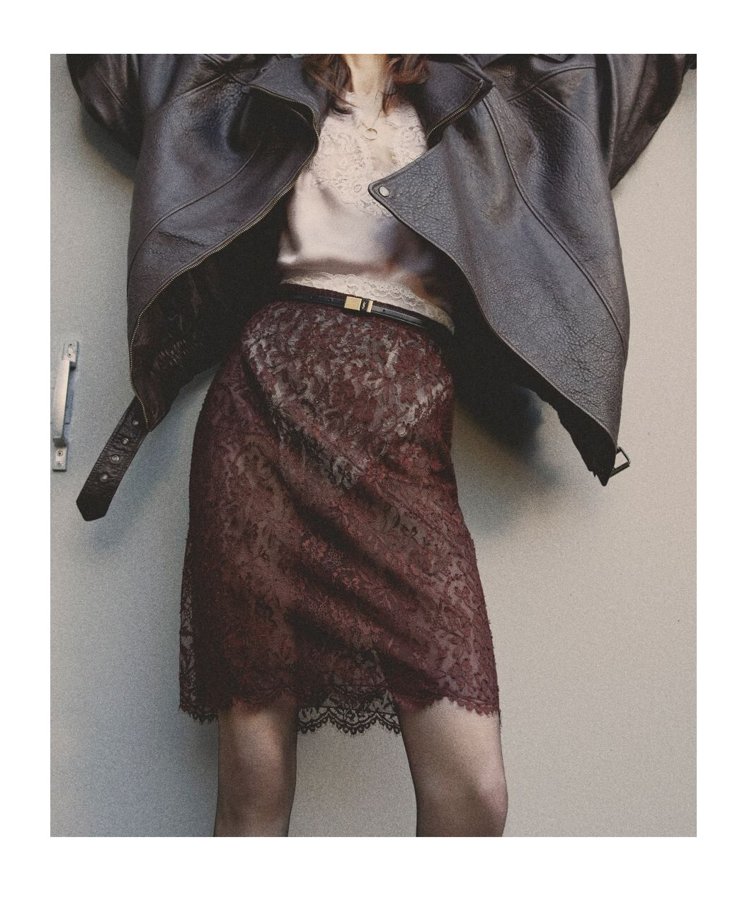 Saint Laurent Skirt In Brown