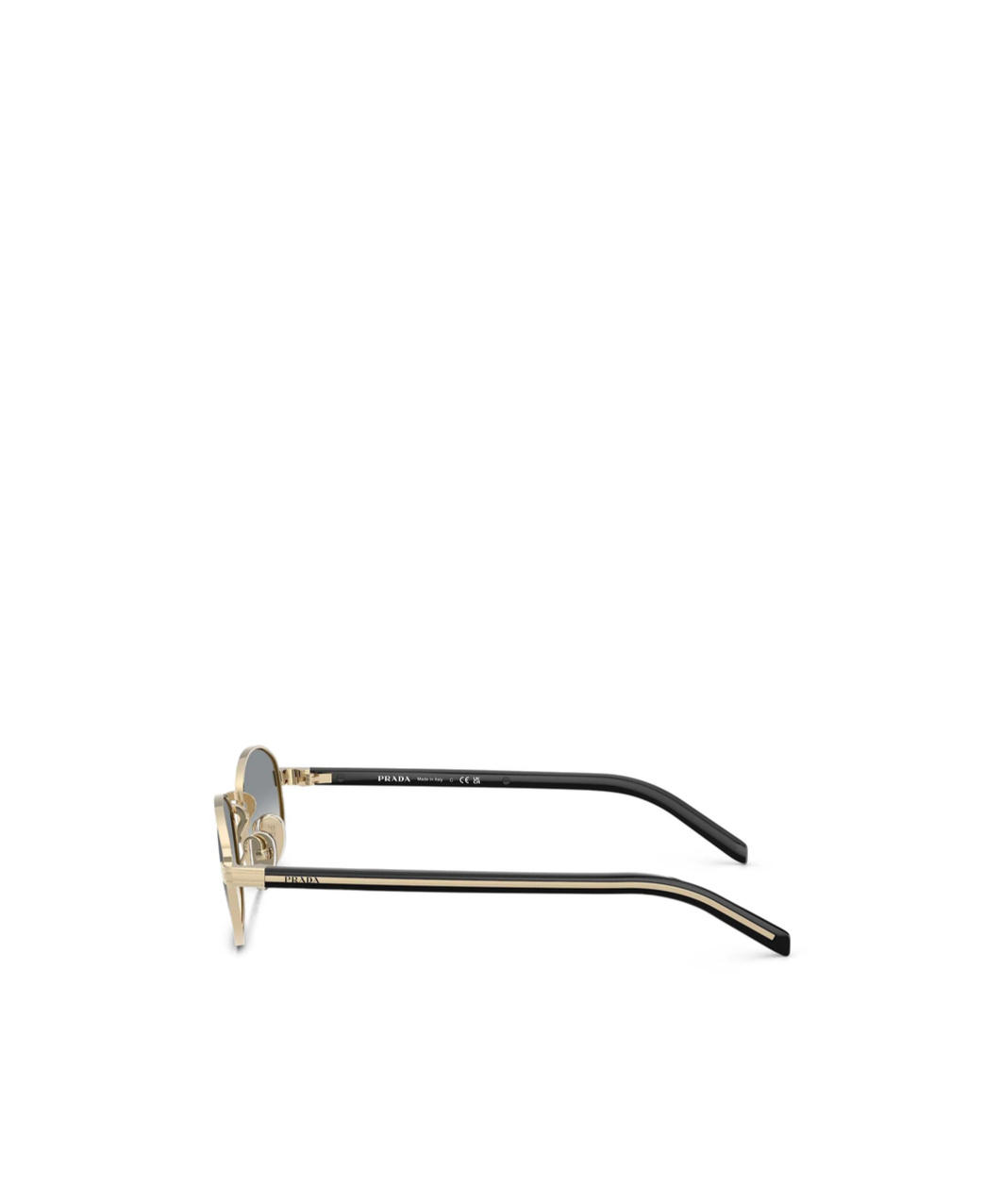 Prada Oval-frame Sunglasses In Gray