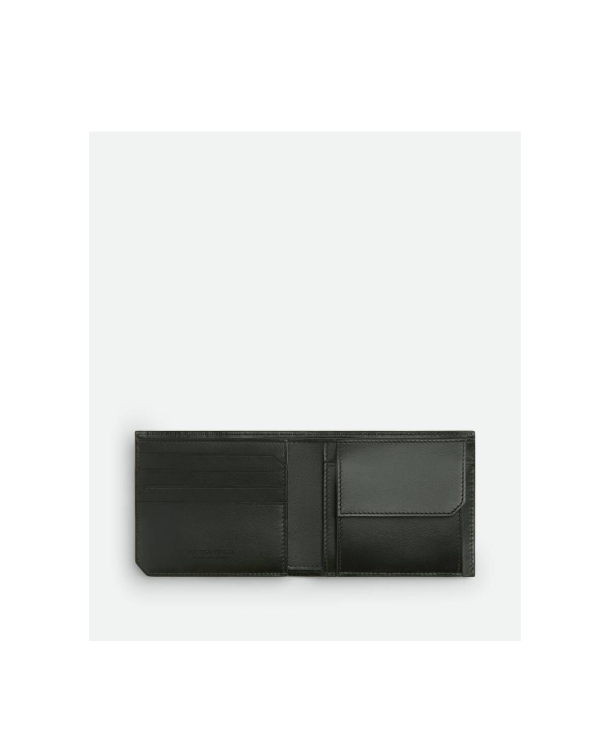 Bottega Veneta Intrecciato Piccolo Bi-fold Wallet With Coin Purse In Black
