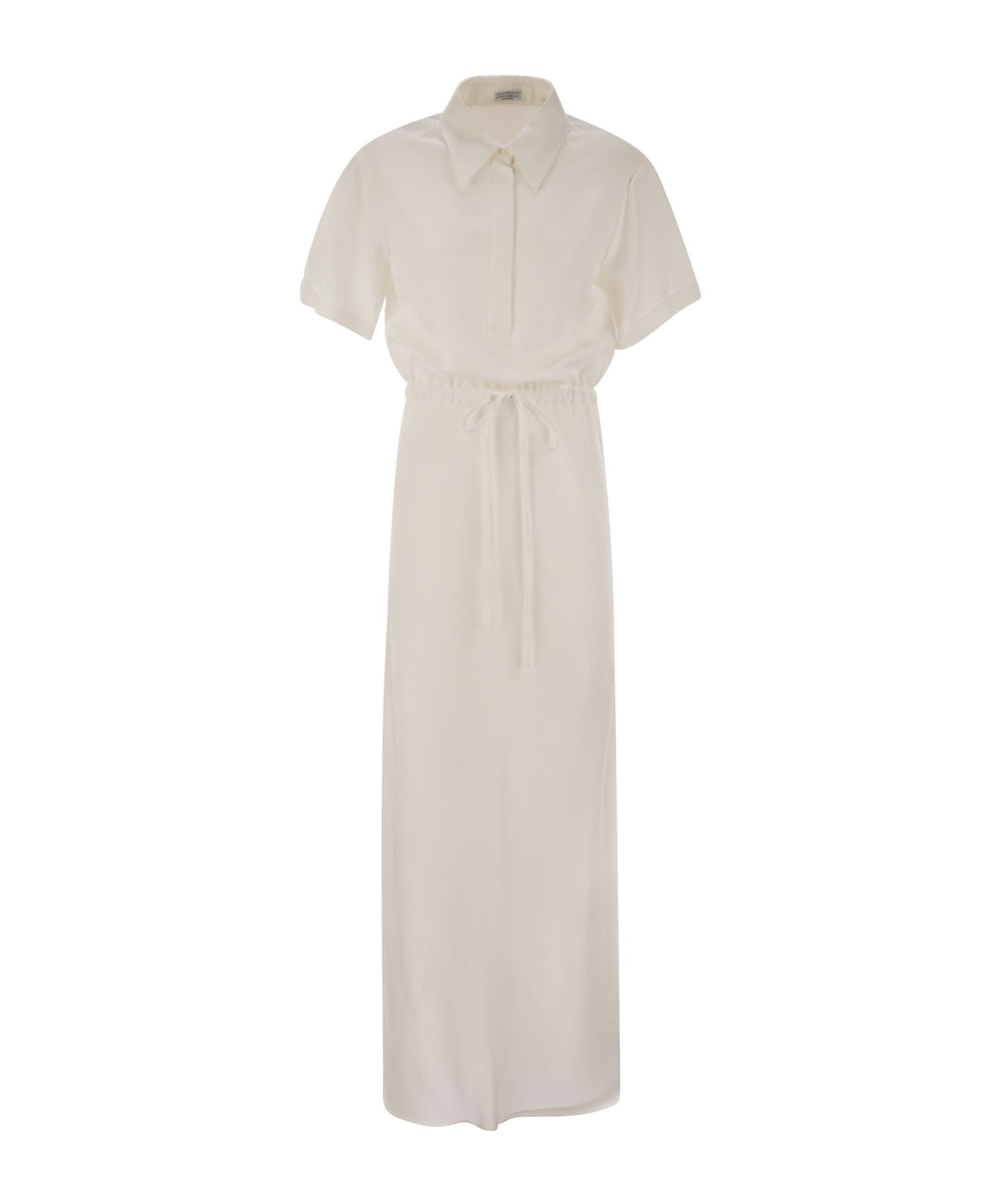 BRUNELLO CUCINELLI BRUNELLO CUCINELLI DRAWSTRING WAIST MAXI DRESS