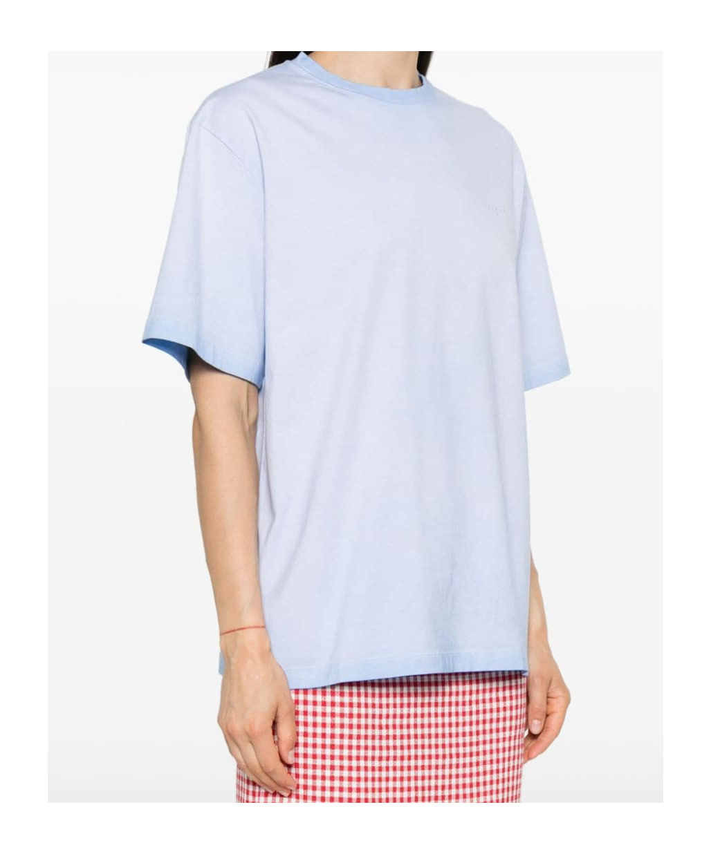 Msgm Logo-embroidered Cotton T-shirt In White