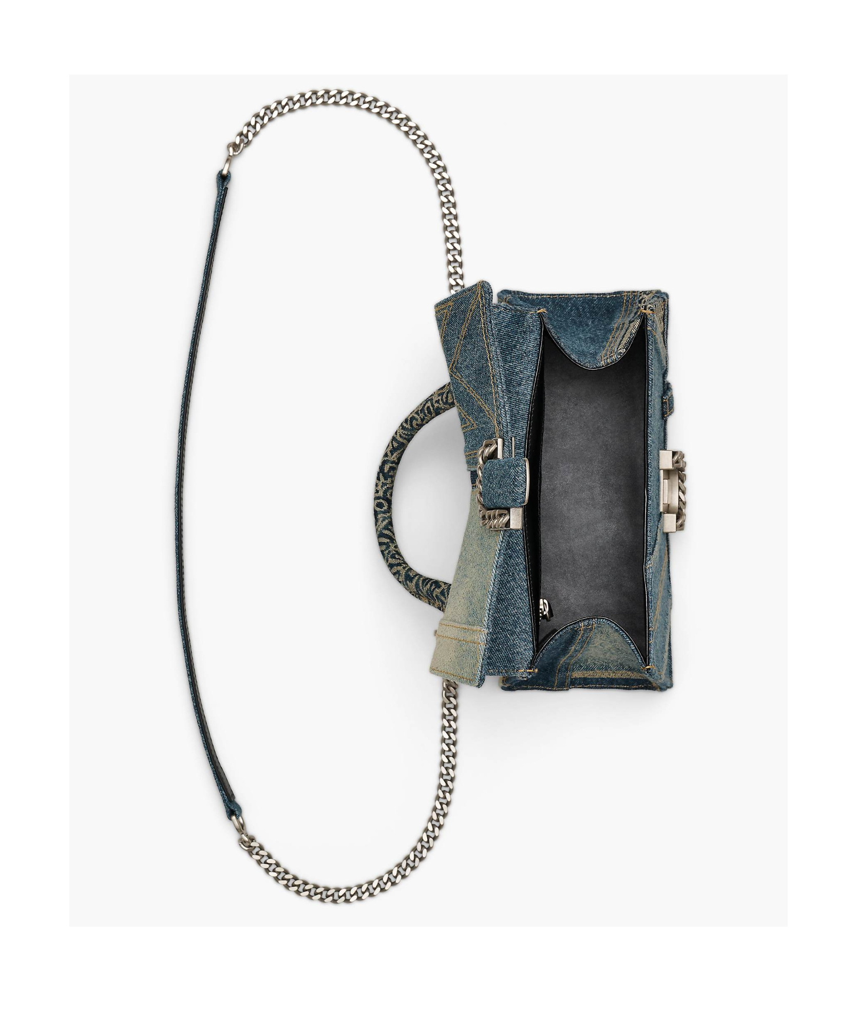 Shop Marc Jacobs Logo Shoulder Bag In Black