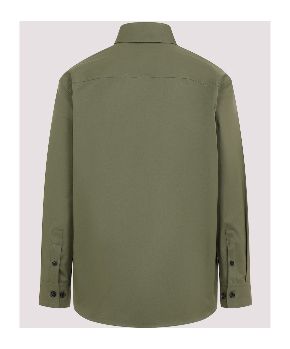 Off-white Logo-embroidered Shirt Jacket In Green