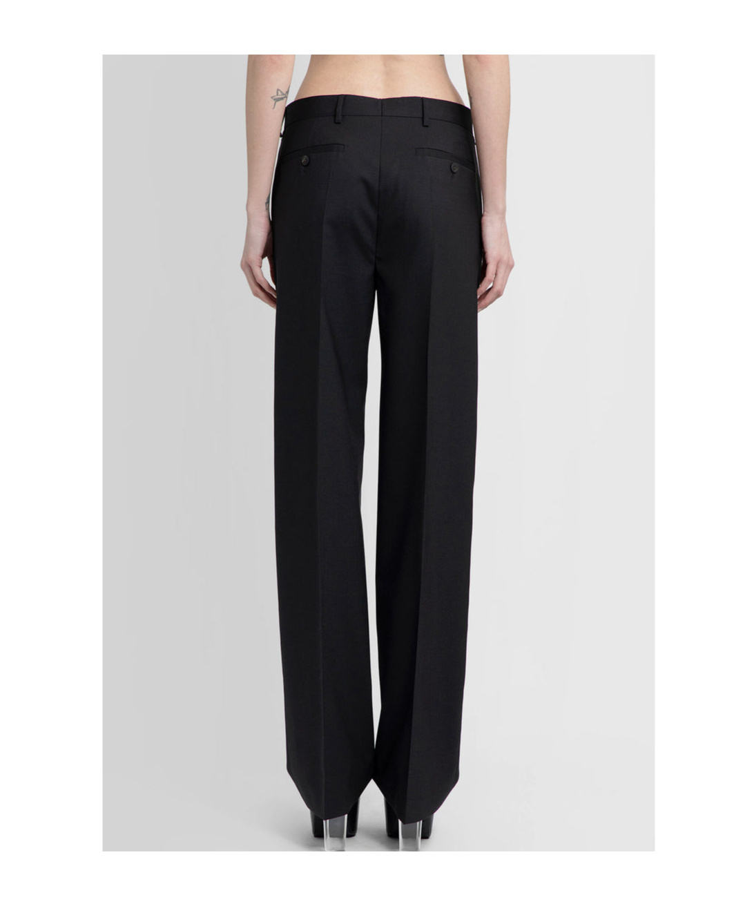 Rick Owens Dietrich High Waist Tailored Trousers In Black