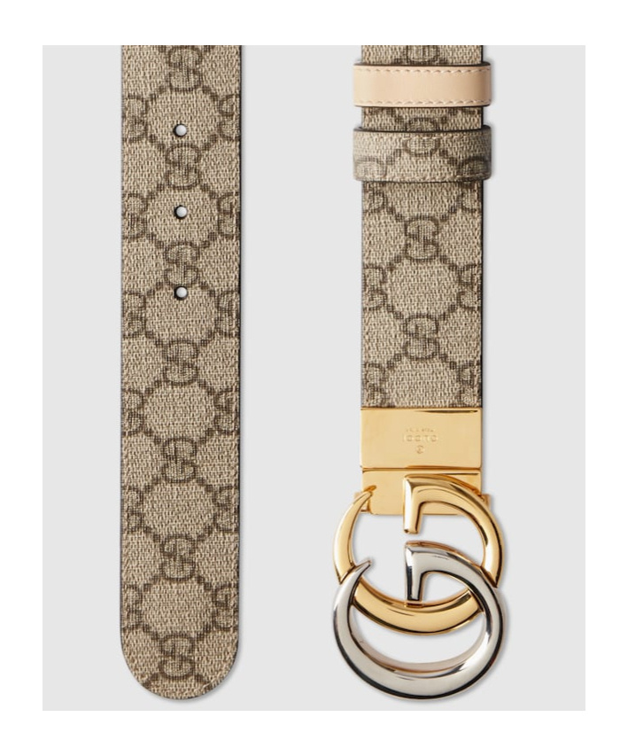 Gucci Reversible Marmont Belt In Brown