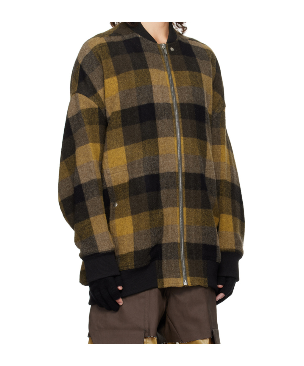 Rick Owens Long-sleeved Casual Jacket In Black