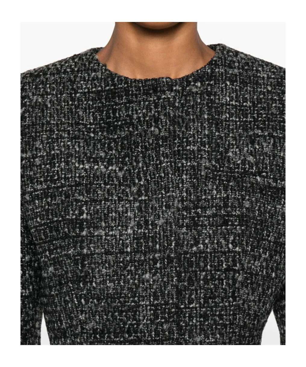 Diesel G-crop-g Tweed Cropped Jacket In Black