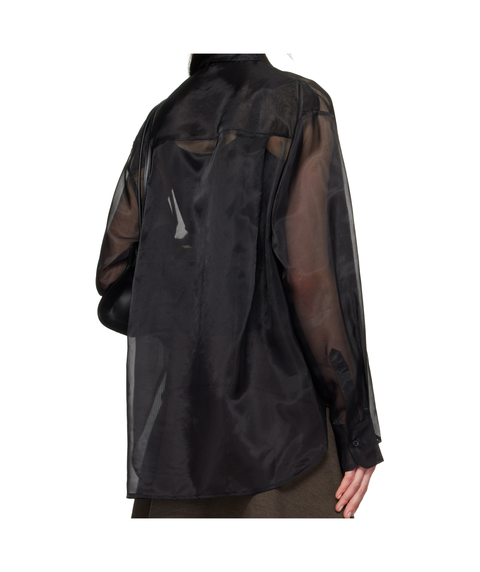 The Frankie Shop Peri Silk-blend Organza Shirt