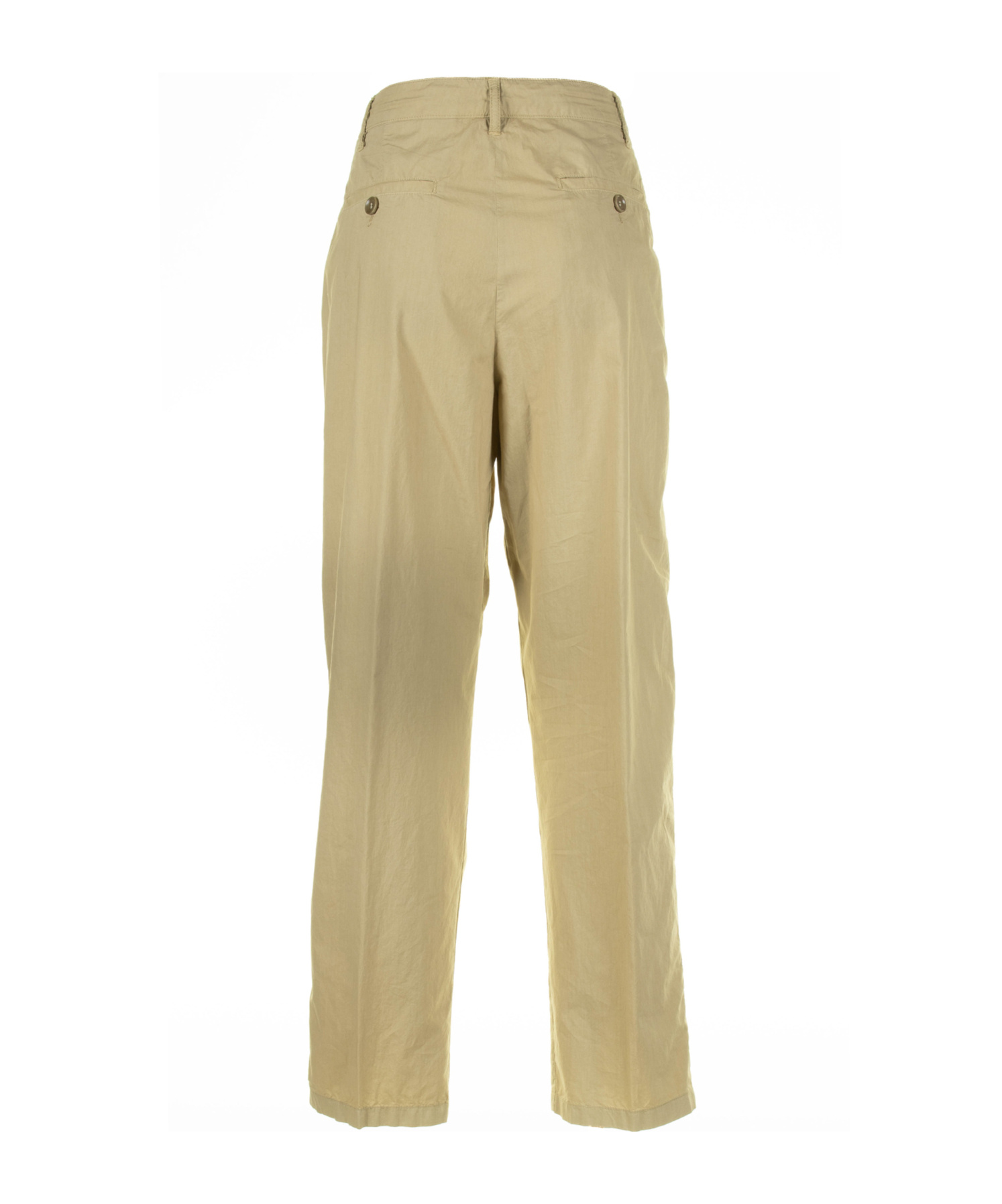 Aspesi Tailored Straight Leg Pants In Nude