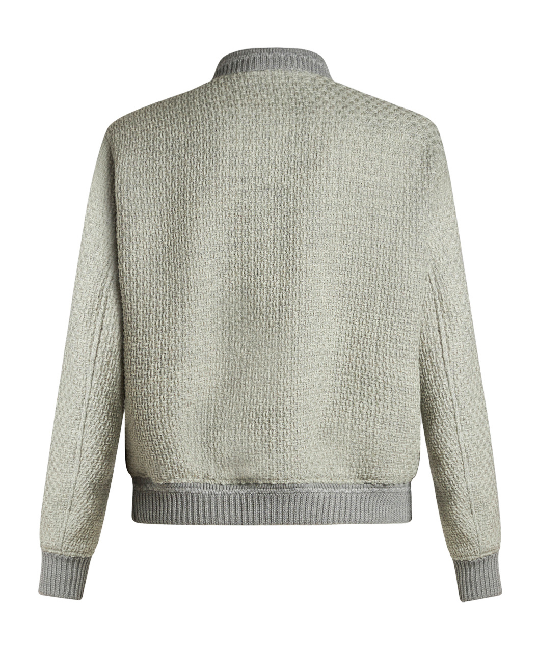 Etro Zip-up Wool Bomber Jacket In Gray