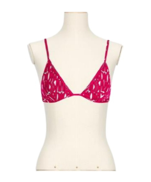 Shop Dior Bikini Top In White
