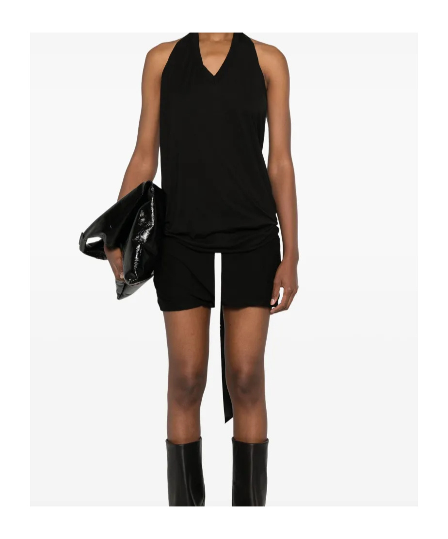 Rick Owens Drkshdw Buds Skirt Style Shorts In Black