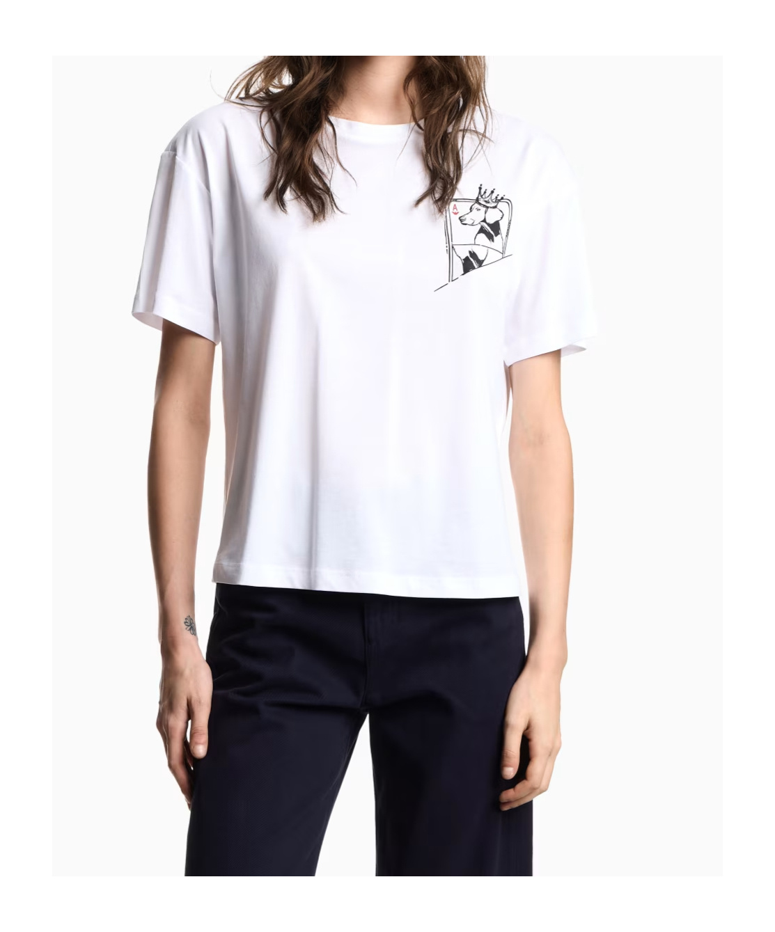 Emporio Armani Graphic-print T-shirt In White