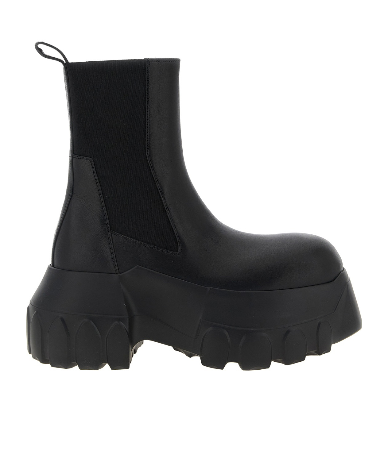 Rick Owens Beatle Mega Tractor Platform Boots In Black