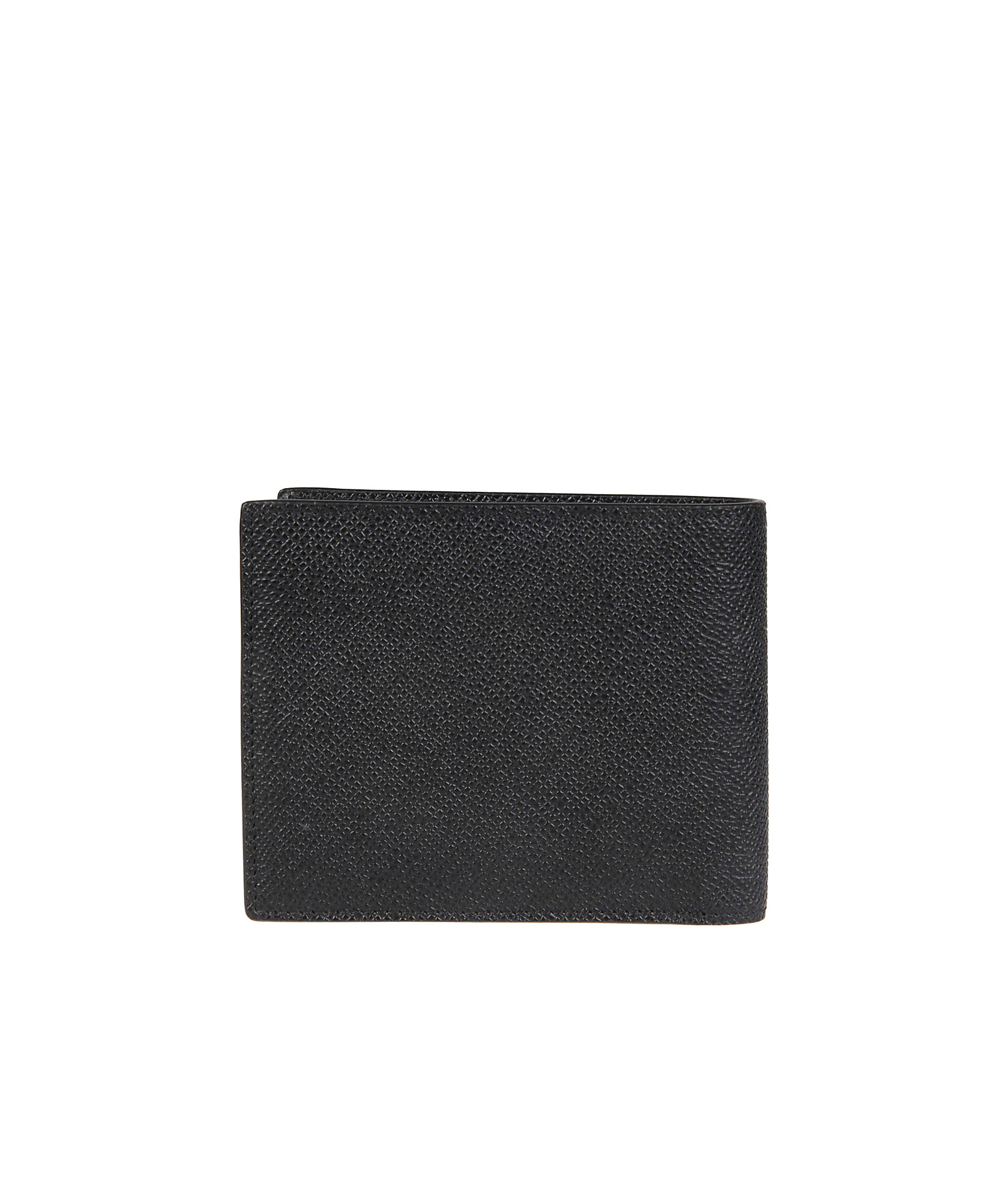 Tom Ford Logo-plaque Grained Leather Wallet In Black