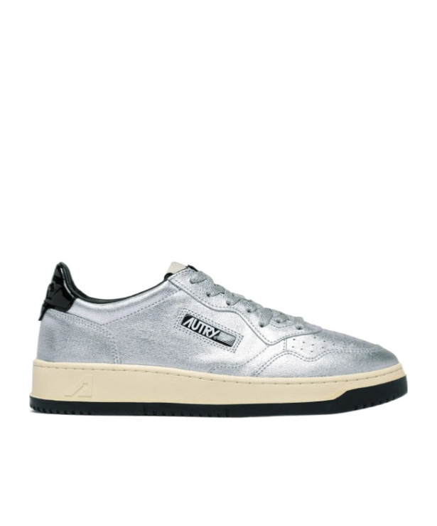 Autry Medalist Lace-up Sneakers In Metallic