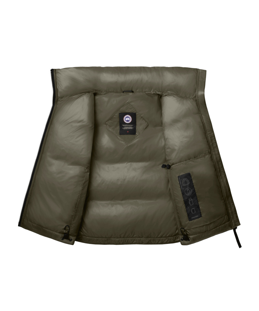 Canada Goose Sleevless Down Vest In Green
