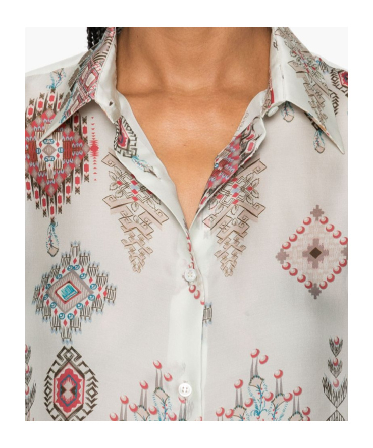 Ermanno Scervino Graphic-print Shirt In White