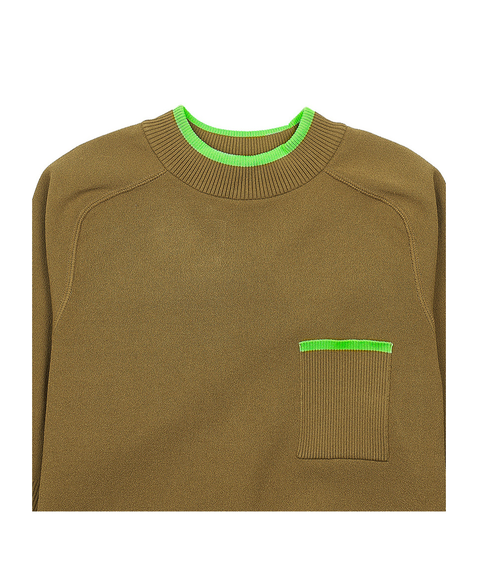 Max Mara Round Neck Sweater In Green