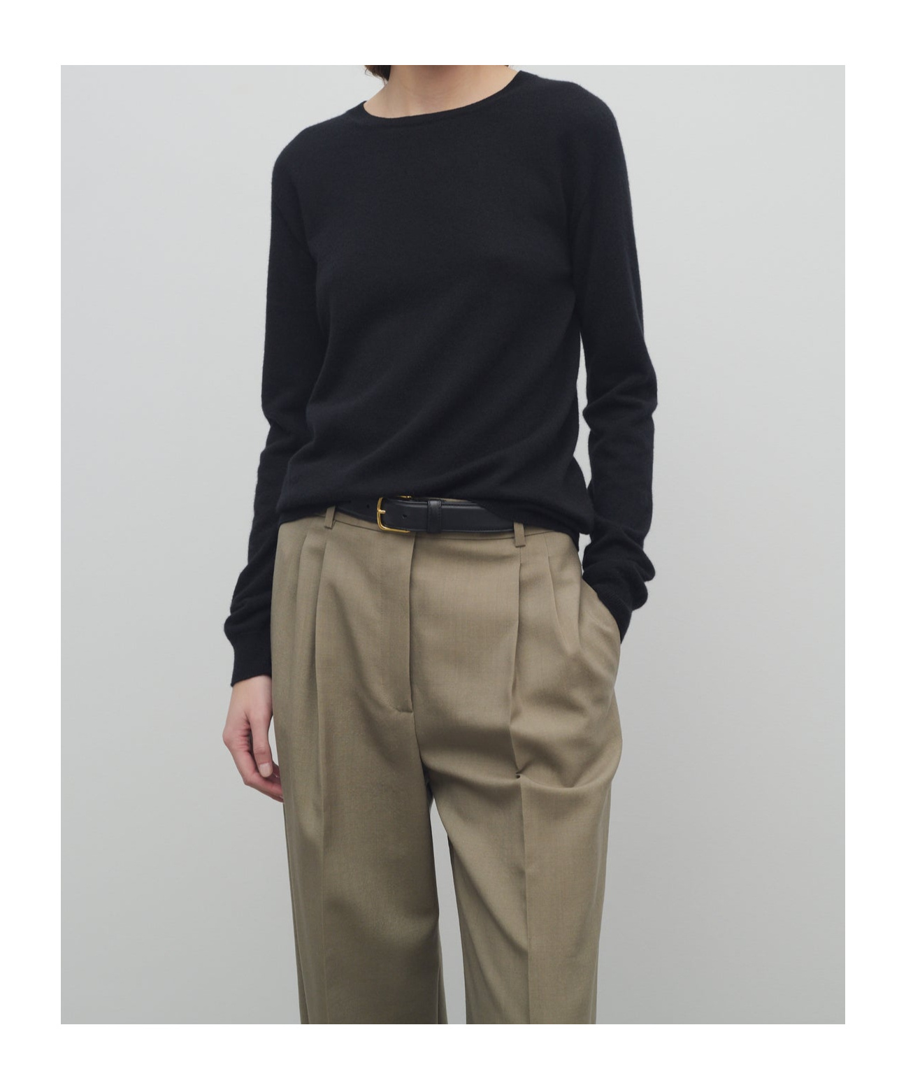 The Row Long-sleeved Sweater In Black