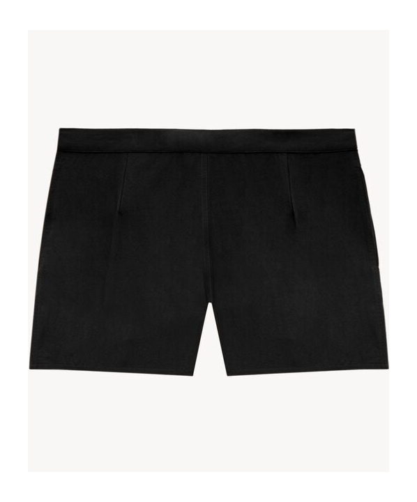 Saint Laurent Waist Drawstring Swim Shorts In Black