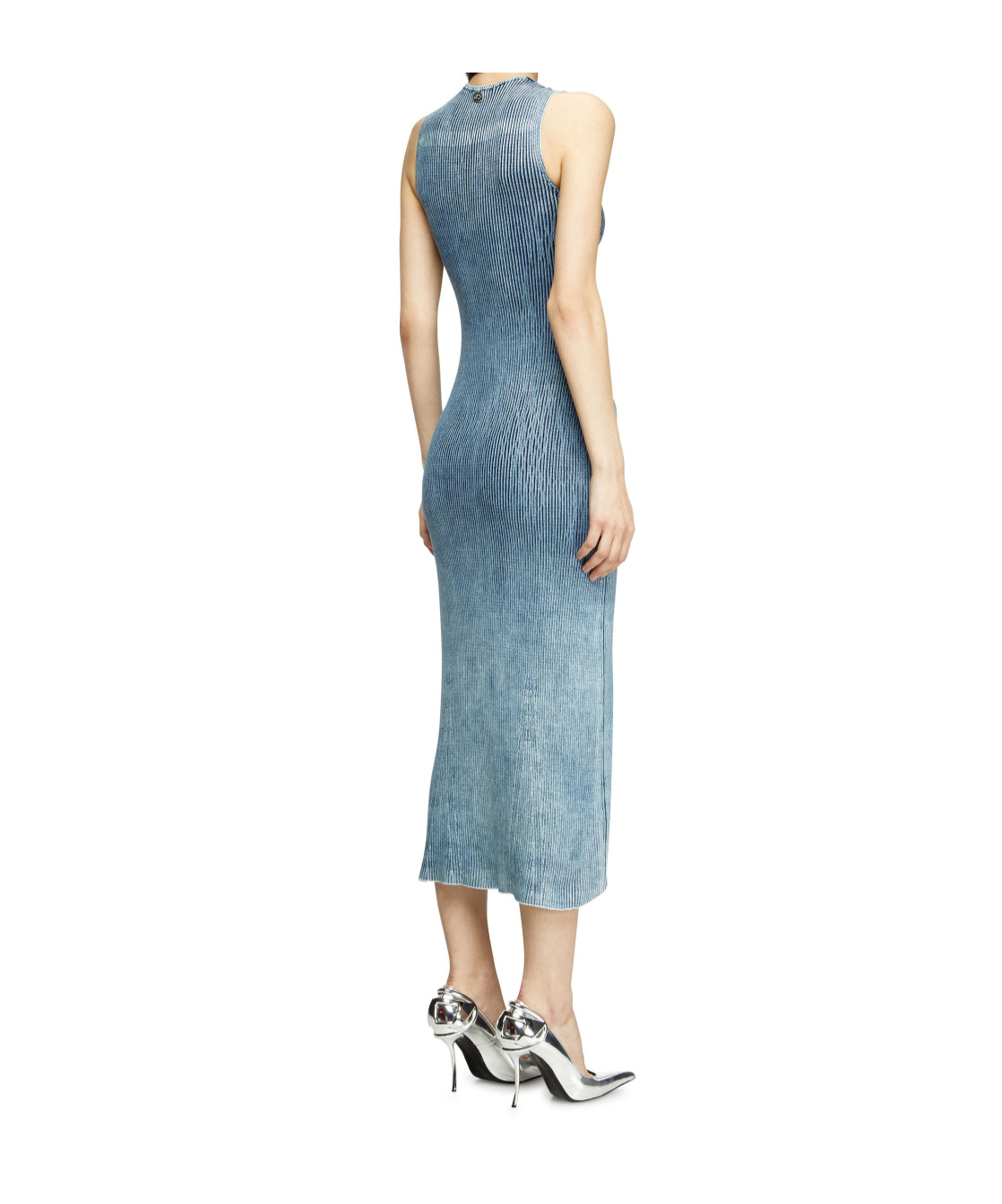 Diesel M-milong Midi Dress In Blue