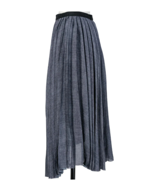 Sacai Denim Skirt In Black