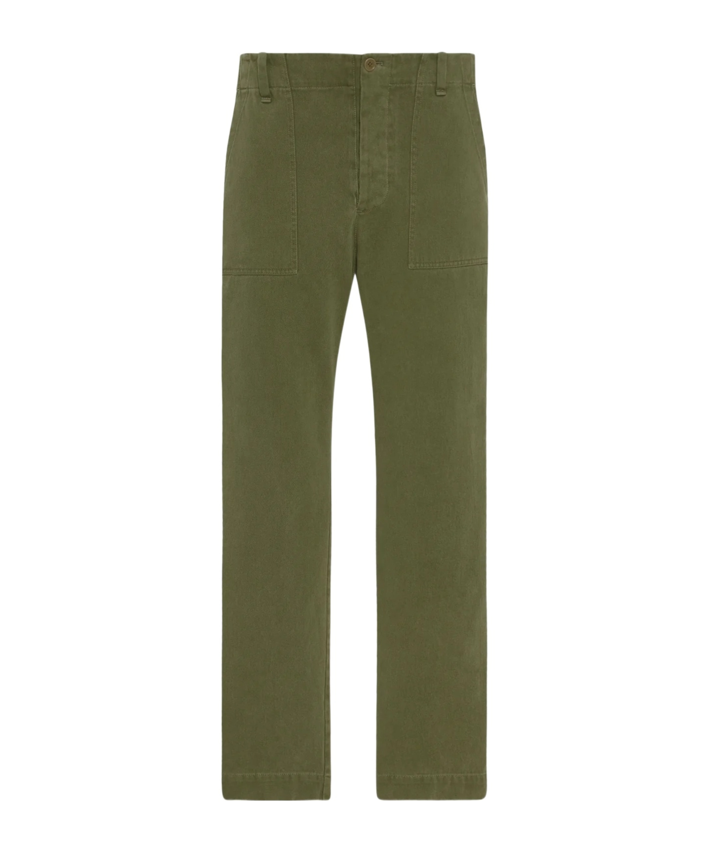 The Row Belt Loops Slacks In Green