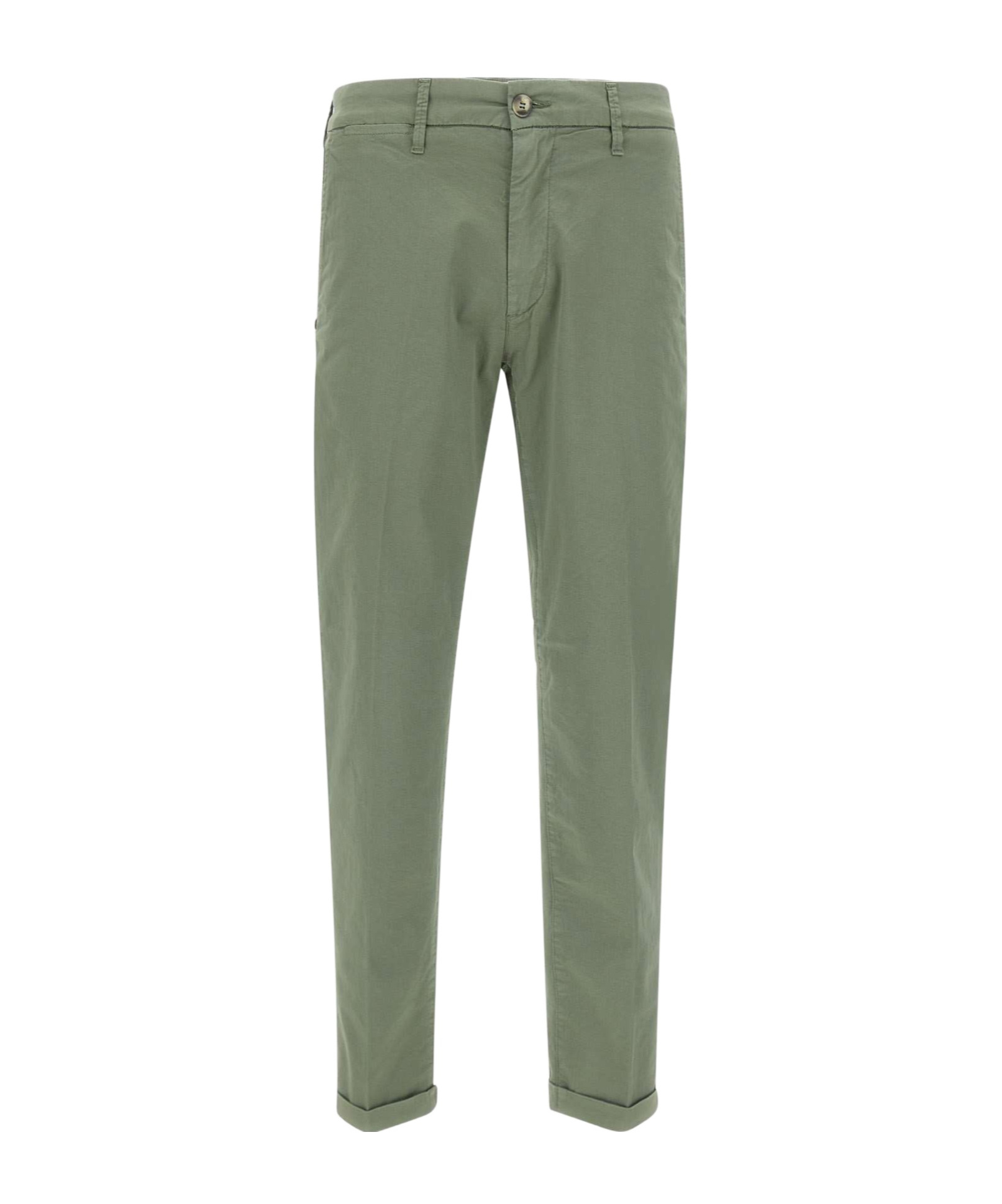 Re-hash Belt-loop Casual Pants In Green