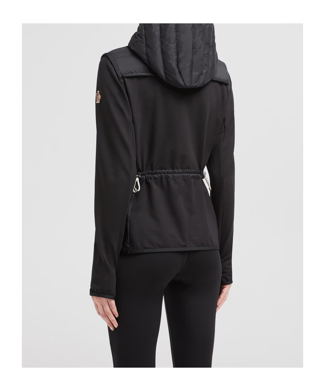 Moncler Long-sleeved Down Jacket In Black