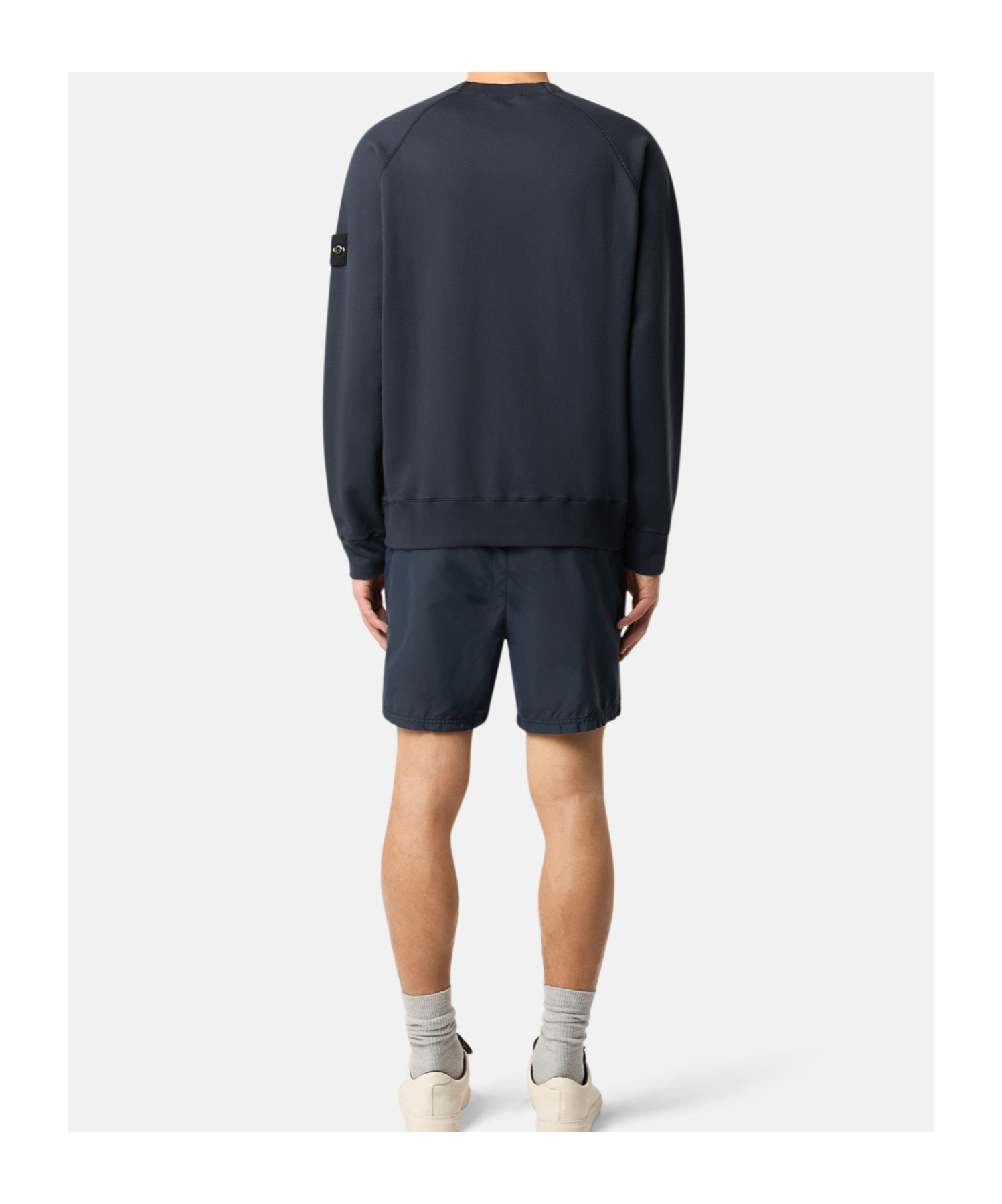 Stone Island Regular Fit Mid-length Swim Trunks With Pockets In Blue
