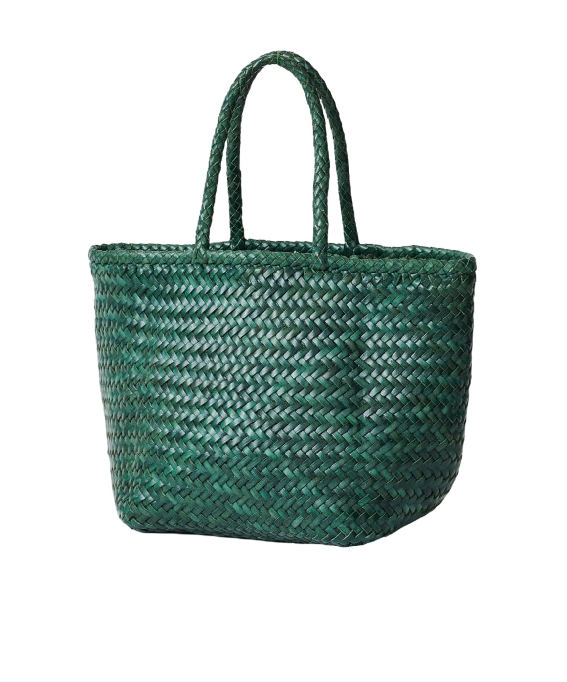 Dragon Diffusion Grace Small Basket Bag In Green