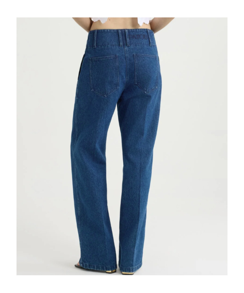 Patou Wide-leg Jeans In Blue
