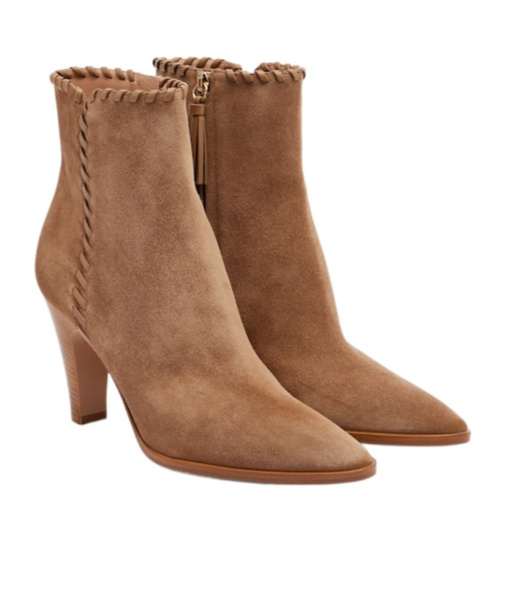 Gianvito Rossi Casual Solid Color Ankle Boots In Brown