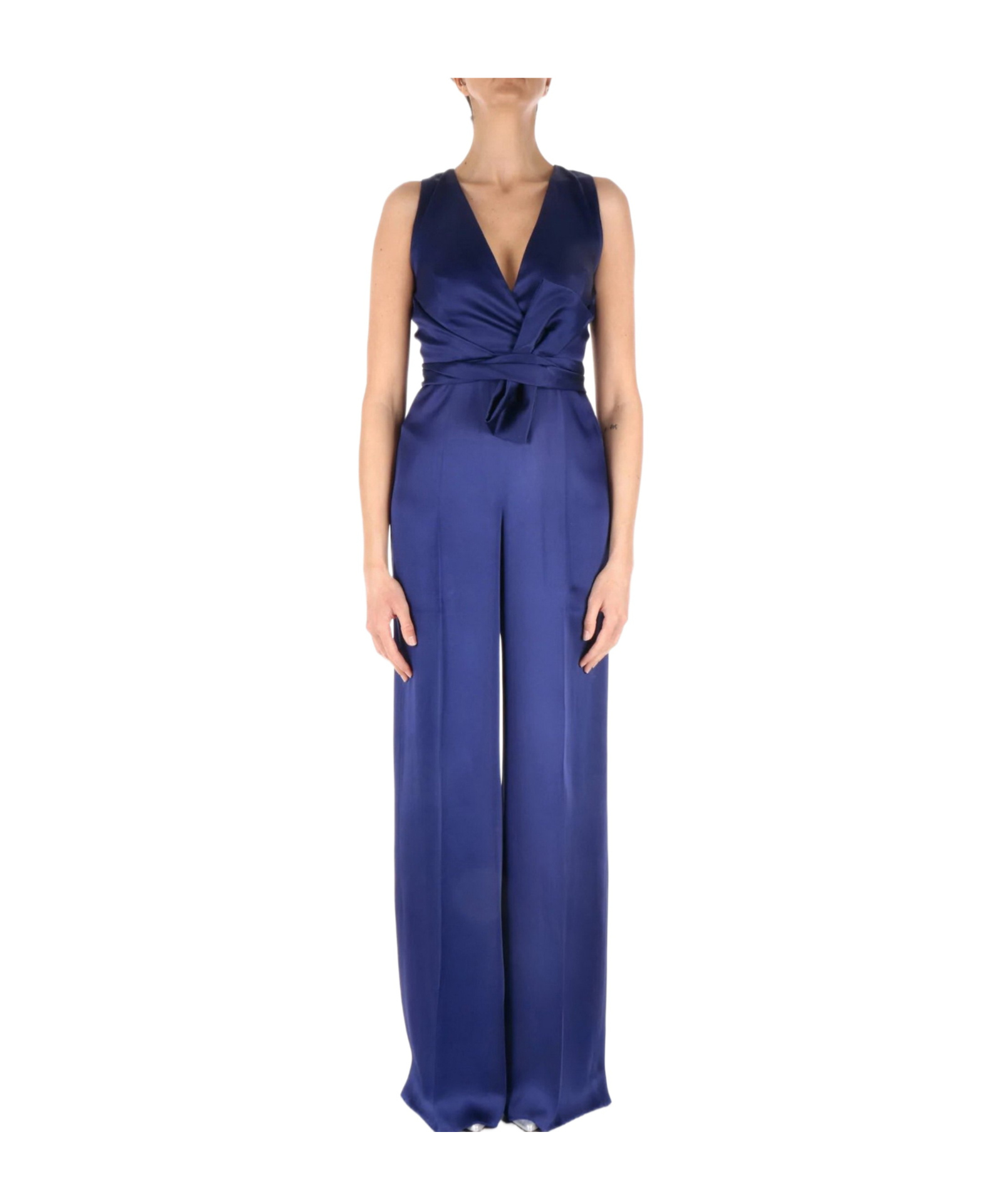 Shop Max Mara Sleeveless Jumpsuit In Cady