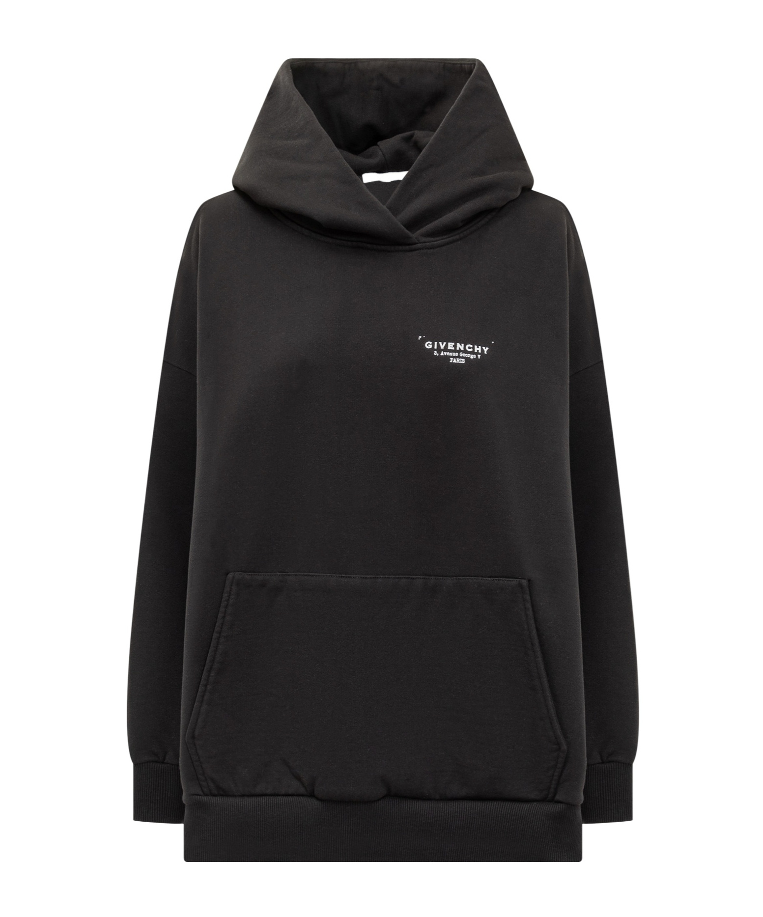 Givenchy Logo Printed Oversized Hoodie In Black