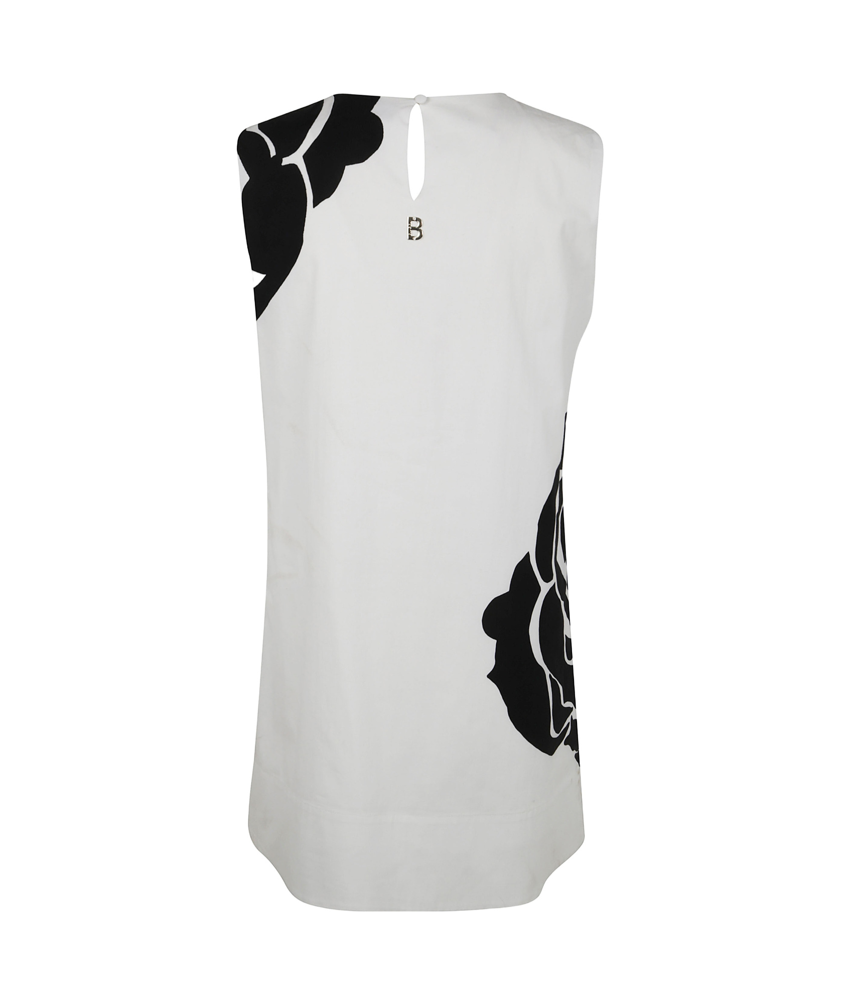 Blugirl Printed Popeline Stretch Twig Dress In White