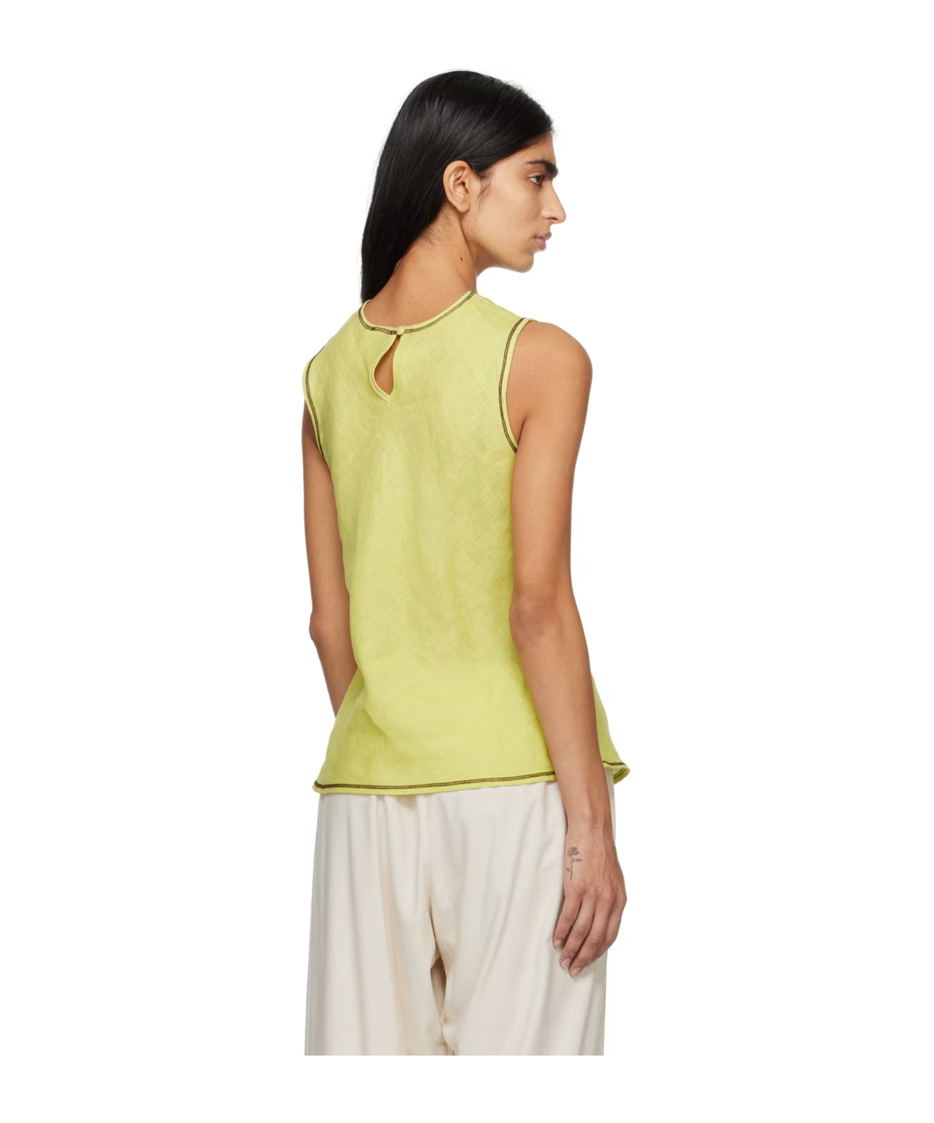 Baserange Contrast-sewn Vest In Multicolor