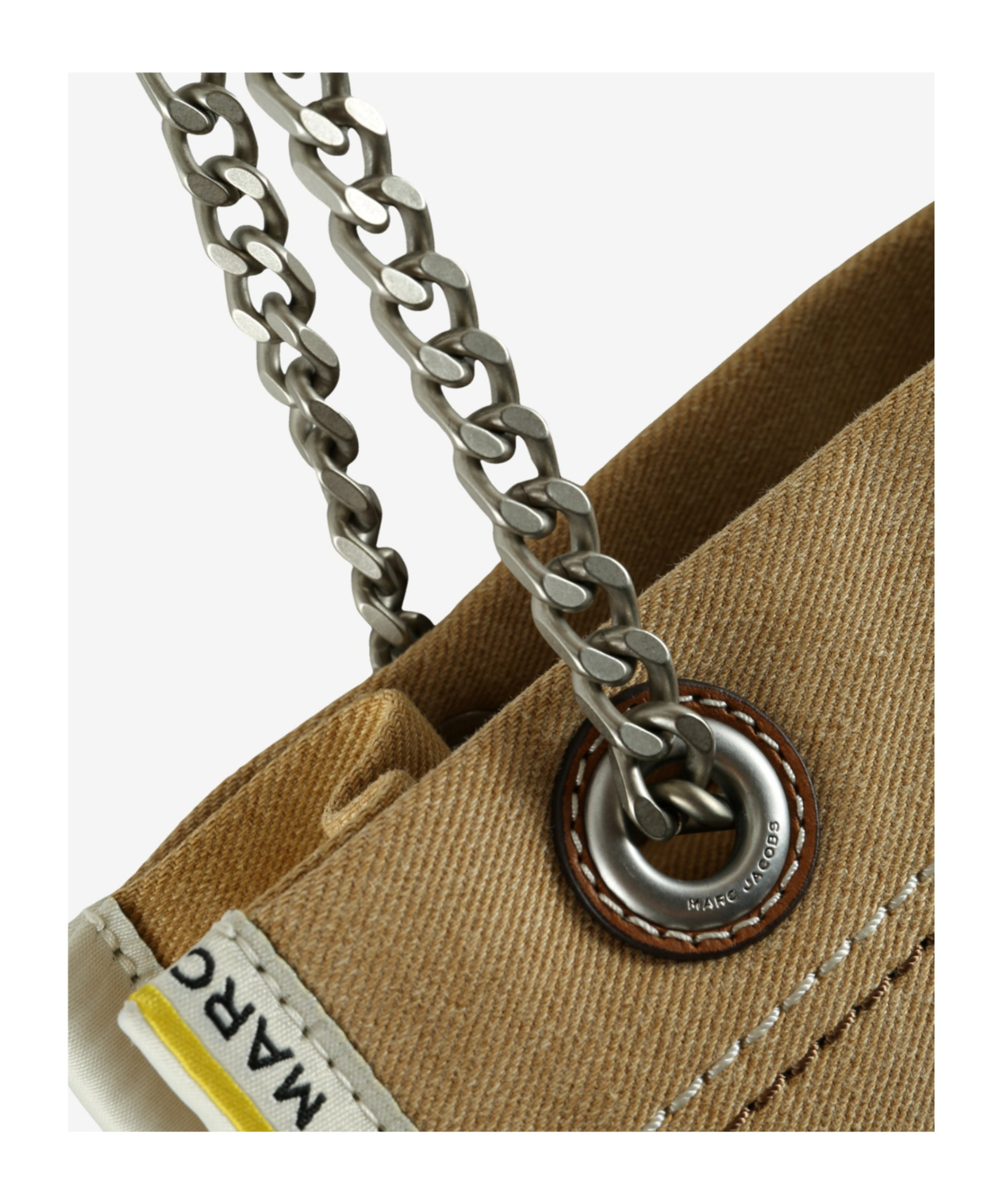 Marc Jacobs The Denim Chain Small Tote Bag In Brown