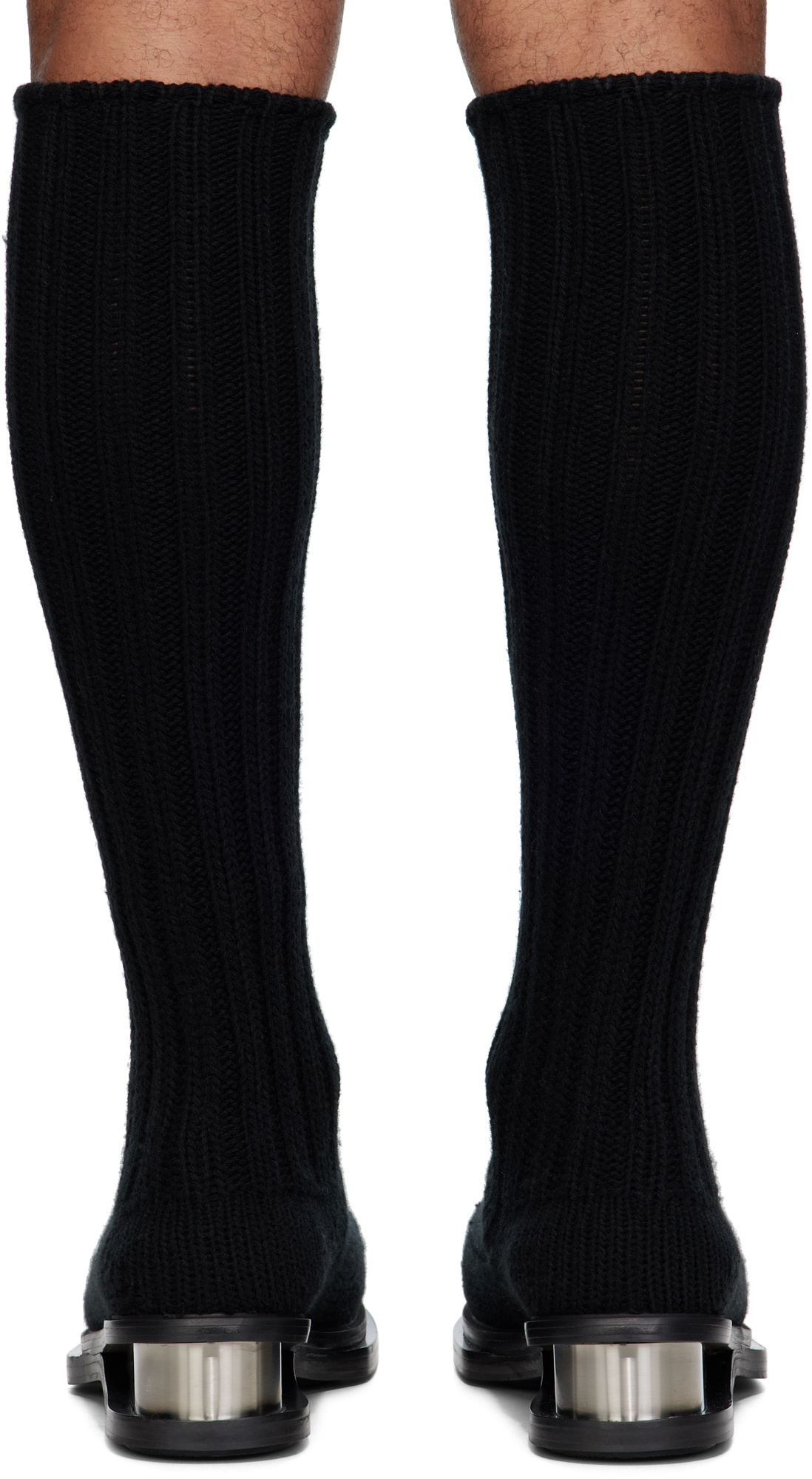Egonlab Round-toed High Boots In Black